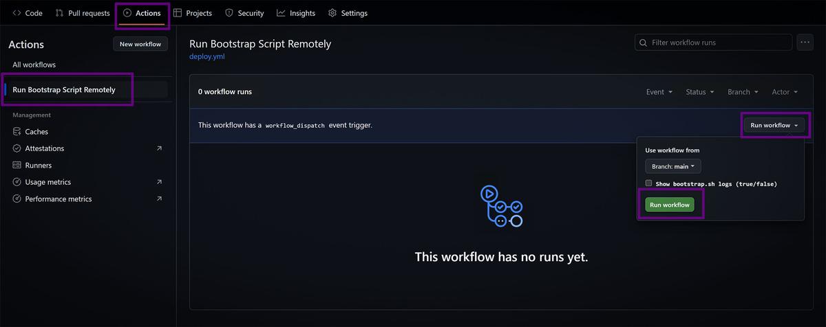 Run Workflow